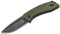 BÖKER PLUS® Worldwide 2.0 Pocket Knife - legales EDC Zweihand-Messer mit Clip - Slipjoint Taschenmesser mit G10 Griff grün - Droppoint Klappmesser mit schwarzer Klinge - Profi Outdoor Faltmesser
