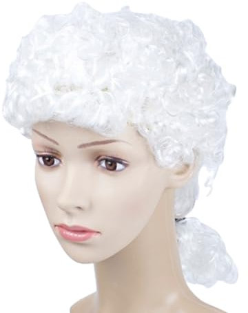 WBZOWRB 1 Artikel Cosplay wig Anime perücke Erwachsenen-Richter-Perücke-Rollenspiel europäischer und amerikanischer Herzog-Anwaltshaube für Halloween-Geburtstagsparty-Cosplay