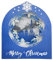 scicent Karte Weihnachten Blau Pop Up Karte Weihnachten Grußkarte Wintervergnügen 3D Weihnachtskarte Geschenk Karte zu Weihnachten mit Umschlag - 20936