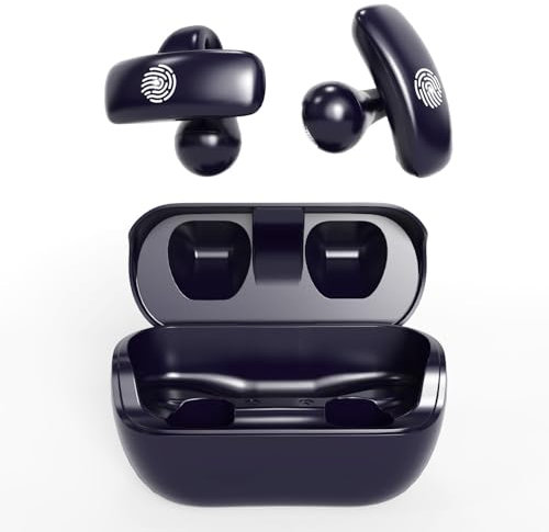 BANIGIPA Kinder True Wireless Earbuds, 5g Ultraleicht komfortable offene Ohrhörer mit Mikrofon zum Hörschutz für Lernen und Musik, klare Anrufe, berührungsgesteuerte Ohrstöpsel mit Ladekästchen