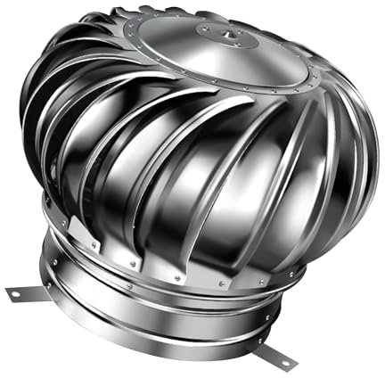 Dachventilator mit automatischer Drehung, Windrad für Dächer, 4 Zoll, 8 Zoll, 10 Zoll, 12 Zoll, Entlüftungsauslass, verbrauchsfreier, stummgeschalteter Dachabzug, für Häuser, Fabriken, Dachböden