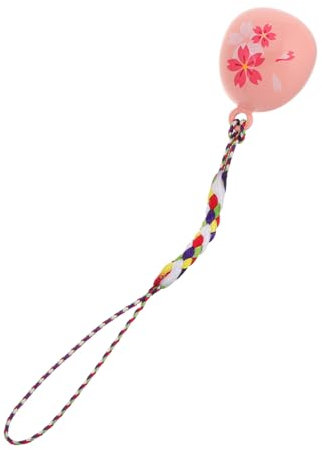 CONGARTENO Cherry Blossom Bell Door Bell Hanger Jewelry Making Pendants Pendant Charms Wind Door Bell Necklace Charms Bulk Brass Pink