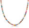 Mikovivi Collier de Perles Colorées, Collier Ras du Cou Bohème en Perles avec Fermoir Mousqueton Sécurisé Bijoux de Plage Faits Main pour Femmes d'Eau Douce, Fête d'Été sur la Plage