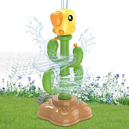Kaktus-Sprinkler, Sprinkler Für Kinder, Kaktus-Sommer-Außenspielzeug, Hinterhof-Rasenspiele, Planschendes Spaßspielzeug Für Den Garten-Rasenhof Im Freien