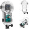 PULUZ 60m Impermeabile Dive Case per Insta360 X5, Invisibile Subacquea Custodia Sigillata Copertura Protettiva Shell per Insta360 X5 Fotografia a 360 gradi Accessori per Fotografia