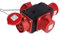 RoadEu - Répartiteur d'alimentation CEE 32 A - Fiche à 5 broches vers 3 prises 32 A 5p - Répartiteur de courant de construction 400 V IP44 - Répartiteur d'énergie mobile robuste pour atelier