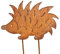 Gartenstecker Igel 25cm x 18cm Metall Rost Gartendeko Edelrost rostige Deko Figur