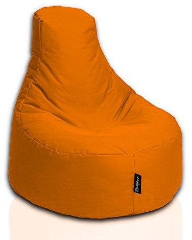Sitzsack Gamer Beanbag 62 Farben Indoor Outdoor Sitzsäcke Gaming Beanbags Sitzkissen Erwachsene Riesensitzsack Kinder Lounge Bodenkissen Schule Kindergarten Tobekissen 80cm Durchmesser,Orange