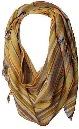 Rotfuchs Baumwollschal Damenschal Sommerschal Herrenschal gelb leicht 190 x 52 cm Made in Germany