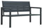 vidaXL Gartenbank Sitzbank Parkbank Gartenmöbel Bank Terrassenbank Balkonbank Außenbank Garten Balkon Outdoor 120cm HDPE Grau Holzoptik