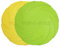 Vivifying Dog Frisbee Lot de 2 soucoupes flottantes en caoutchouc naturel pour chien frisby de 17,8 cm pour terre et eau (vert + jaune)