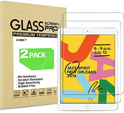 KNEKT - Pellicola protettiva per iPad di ottava generazione (2020) da 10,2 e iPad di settima generazione (2019), 10,2, iPad 10,2 in vetro temperato