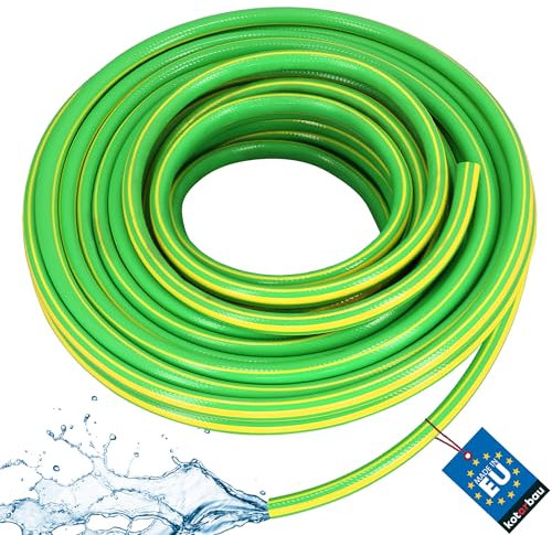 KOTARBAU® Gartenschlauch 1 20m Grün-Gelb Professionell zum Gießen von Pflanzen 4-lagig