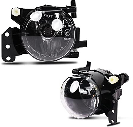 WISGOL Nebelscheinwerfer passt für BMW 5 Series (E60/E61) 03-07 3 Series SDN/WGN E90/E91 04-12 M-package 3 Series CPE/CONV E46 03-07 6 Series E63/E64 03-10 BMW X3 E83 03-06 Ein Paar Saubere Linse HB4