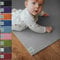 Sanosoft® Krabbelmatte Made in Germany, Öko-Tex Anti-Rutsch Krabbelunterlage - 60cm X 100cm Hellgrau