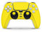 Skins4u Skins Folie Design Aufkleber kompatibel mit Sony Playstation 5 Controller PS5 DualSense Skin Schutz Cover Solid State gelb