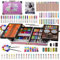 KINSPORY Maletin Pinturas para Niños, 139 Piezas Juegos de Dibujo, Pinturas para Niños, Acuarelas Niños, Lapices de Dibujo