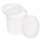 sourcing map Empty Plastic Paint Pail 0.08 -Gallon/300mL Seal Storage Container with Sealing Lid Clear 5Pcs