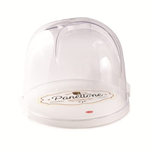 Snips | Porta Panettone |Porta Pandoro|2 chiusure di sicurezza | Trasparente | 27 x 26 x 22 cm | Made in Italy |Bpa Free