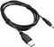 sourcing map USB Mâle vers CC 3,5 x 1,35mm Mâle Alimentation Cordon 120cm Chargement Câble Prise pour Nuit luminaire Lampe Mini Ventilateurs, Noir Paquet de 1