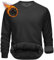 TACVASEN Sweatshirt Herren Ohne Kapuze Warme Fleece Pullover Langarmshirt Gefüttert Baumwolle Pulli Männer (XL, Schwarz)