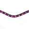 Leone Equipment Stirnriemen Pferd - Stirnriemen Pferd Glitzer für Warmblut, Vollblut und Pony - Trensen Stirnband - Pferde Stirnband Rosa und Kirschrot (Vollblut/Cob, Braunes Leder)