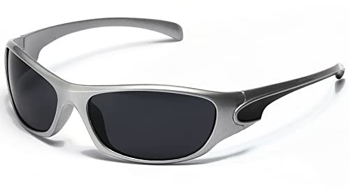 SHEEN KELLY Ultraleichtes Wrap around Sonnenbrille Futuristisches Design sportlicher Stil UV-Schutz Kleine Rahmen Mode Sonnenbrille