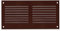 200x100mm Rejilla de Ventilación de Acero Marrón con Mosquitera - Rejillas de Ventilación Metálicas