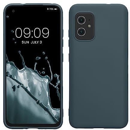 kwmobile Custodia Compatibile con ASUS Zenfone 8 Cover - Back Case per Smartphone in Silicone TPU - Protezione Gommata - ardesia scuro