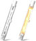Luxvista 150W R7S 78mm Halogenlampe Dimmbar Warmweiß 2800K J78 T3 Super Heller Projektor Abstrahlwinkel 360° Lineare Glühbirne Doppelkopf Dimmbar (2 Stück)