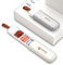 EUDUQ 2 pièces Mini Pilulier,3 Compartiments Boîtes à Pilules Journalier,Portable Pilulier Voyage,petit Pilulier de poche,Pilules pour l'huile de poisson vitaminée,les médicaments (Beige et Gris)