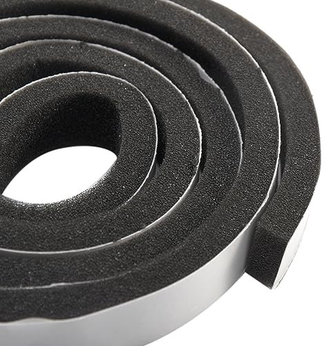 Dichtungsband Selbstklebend Schaumstoff Dichtungsband Versiegelung Schaumstoffband Türdichtung Fenster Türdichtung Selbstklebend (3mm*12mm*15M, Black-A)