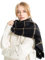 Comilaka Damen Schal XXL Schultertuch karierter Scarf Winter Oversized Poncho 200 * 70cm