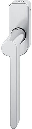 FSB Fenstergriff 34 1021 abschließbar ovale Rosette, links, Edelstahl matt