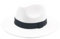 SOYNIA Fedora Trilby Filzhut Hut Damenhut Herren-Fedora-Hüte Breite Krempe Gürtel Bandband Solide Klassisch Formelle Kleidung Hochzeit Fedora-Hüte Für Herren 60–62 cm (XL) Weiß