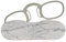 Flexsee LIGHT Bügellose Lesebrille unisex rechteckig - 7 Farben / 5 Dioptrien (MARMOR WEISS, 1.5, Dioptrien)