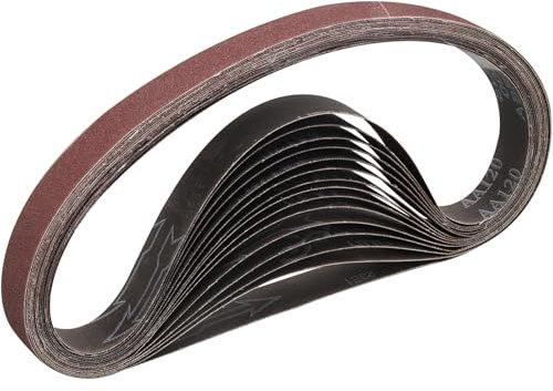 STEBRUAM Sanding Belt 25 x 762 mm,15PCS 80 Grit