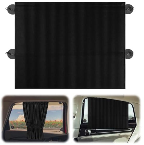 XQMMGO Baby Car Sun Shade, Pack of 2 Universal Sun Visor, Car Divider Curtains, Sun Protection for All Vehicles (Side Window 65 x 50 cm)