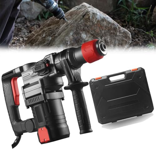 Taladro de impacto industrial 3 en 1, herramienta eléctrica de mano de 2200 W, 930R/min, mango giratorio de 360°, cambio de broca de un segundo, con embrague de seguridad, número de martillo: