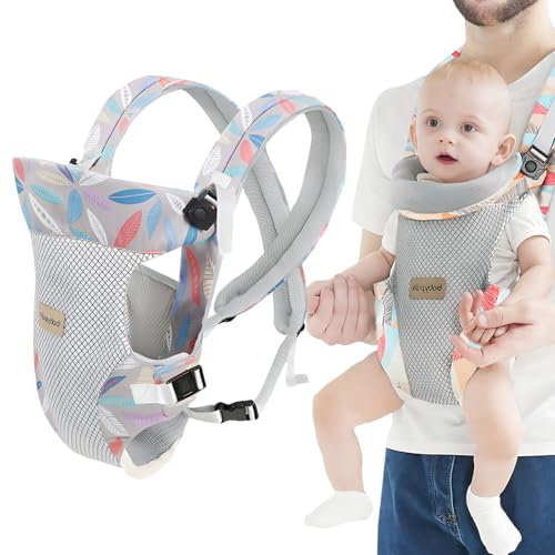 Baby Tragetuch, Multifunktional Baby Carrier, Ergonomische Verstellbar Atmungsaktiv Rückentrage, 4-in-1 Baby Bauchtrage Für Babys Von 0-36 Monaten, B