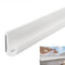 Inscrip Grondaie per camper, grondaia, grondaia, a forma di J, in PVC a forma di J, per auto, camion, camper, barca, auto, furgone, porta (bianco, 300 cm)