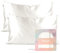 Kitsch Urlaubssatin-Kissenbezug mit Reißverschluss für Haar und Haut, weicher als Seidenkissenbezüge, kühlende Kissenbezüge, maschinenwaschbar, knitterfrei, Queen-Size-Bett (48 x 66 cm), Elfenbein, 2