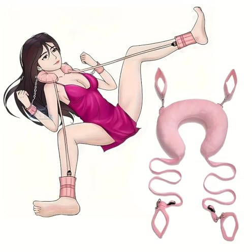 1 set di cuscini regolabili rosa con imbragatura