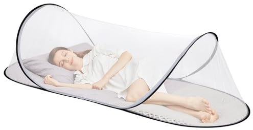 78.7 x 31.5 x 23.6 Inch Large Pop Up Mosquito Net, Mosquito Bug Net for Bed,Collapsible Portable Mosquito Tent, Suitable for Adult Bedroom, Outdoor Camping Use