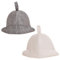 Saunahut Herren 2 PCS Saunahut Damen Saunamütze Saunahut Filz Sauna Mütze Herren Bequem und Atmungsaktiv Geeignet für Saunen Spas Badezimmer Geeignet für Männer und Frauen (Grau)