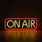 On Air-Neonschild, über USB Angeschlossenes Neon-LED-Nachtlicht, Live-Streaming/-Lichtschild, Gelb-rote, Coole LED-Schilder für Studio, Wand, Club, Spielzimmer-Dekoration