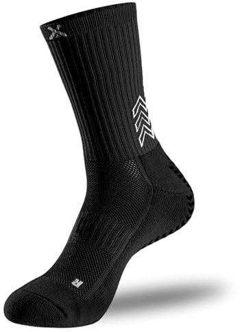 SOXPro Classic - Calze Antiscivolo Calcio - GRIP in Silicone - Uomo, Donna - Anti-vescica, Traspiranti e Professionali - Sport, Running, Padel, Tennis e Ciclismo