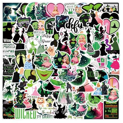 DIWSO 110 Pcs Wicked Stickers for Laptop, Snowboard, Suitcase, Scrapbook, Skateboard,Luggage, Graffiti,Teenager, Boy, Girl, Sticker,Waterproof