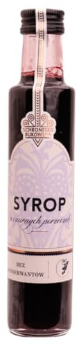 SCHRONISKO BUKOWINA Schwarzer Johannisbeersirup, 50% Saft, Tropfen, 250 ml, Natürlich mit Zucker