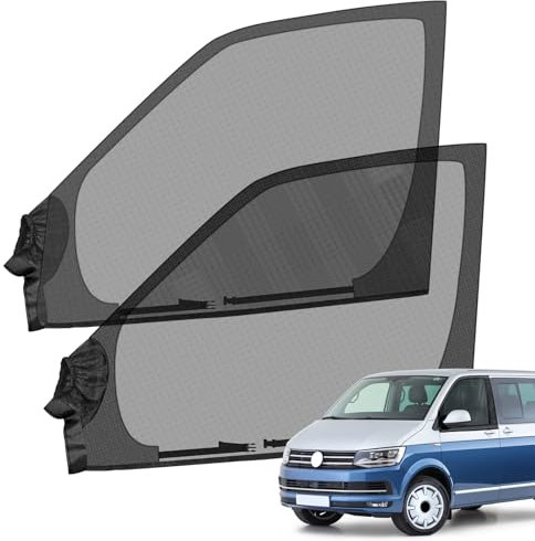 Opaltool Mosquitera magnética para ventana lateral para VW T4 T5 T6 T6.1 T7 California 1990-2025, parasol elástico para protección solar UV y protección de privacidad